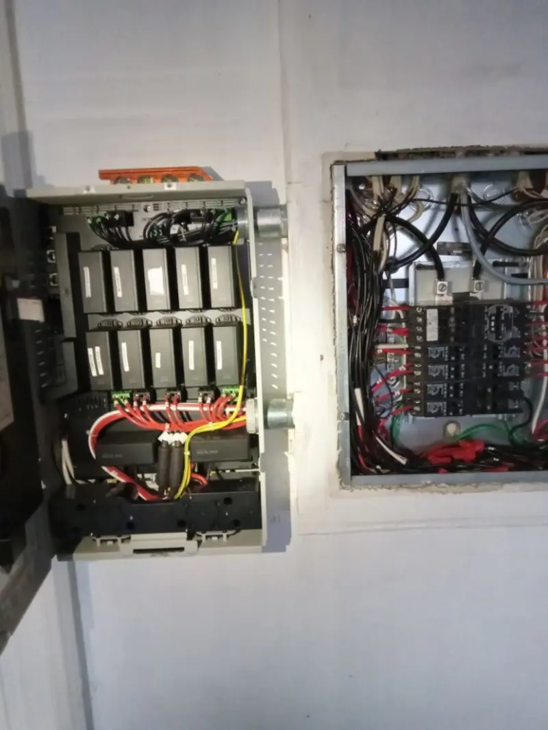 Electrical panel upgrade completed for Security Camera Wiring in Emporia